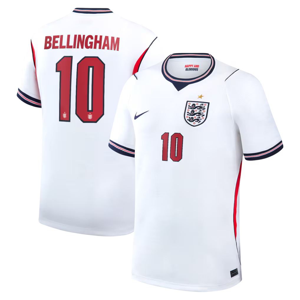 England Nike Bellingham #10 Home Stadium Shirt 2026