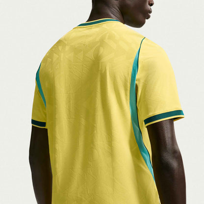 Nike Men's Brazil Neymar Jr. Match Authentic Home Jersey 2026 (Yellow/Teal)