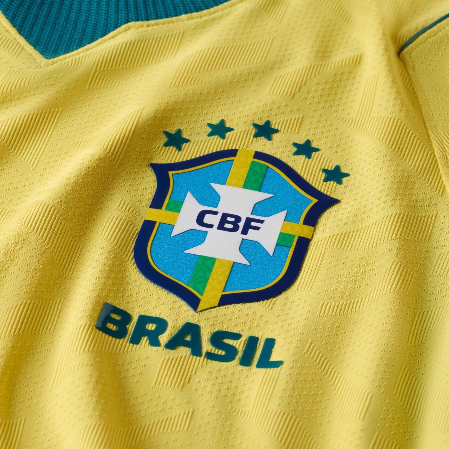 Nike Men's Brazil Neymar Jr. Match Authentic Home Jersey 2026 (Yellow/Teal)